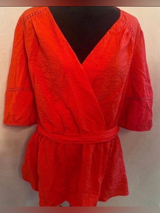 Lane Bryant Tops - Brand New Red Wrap-Style Women's Top (Size 22)